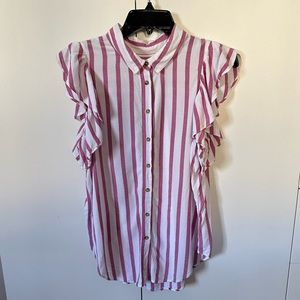 Maeve ruffle sleeves blouse